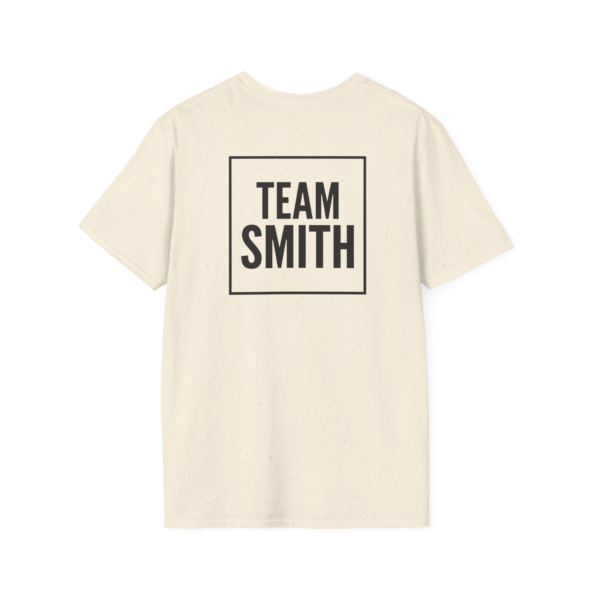Mom Family Team T-Shirt — Custom 'Team [Your Family Name]' Back Print