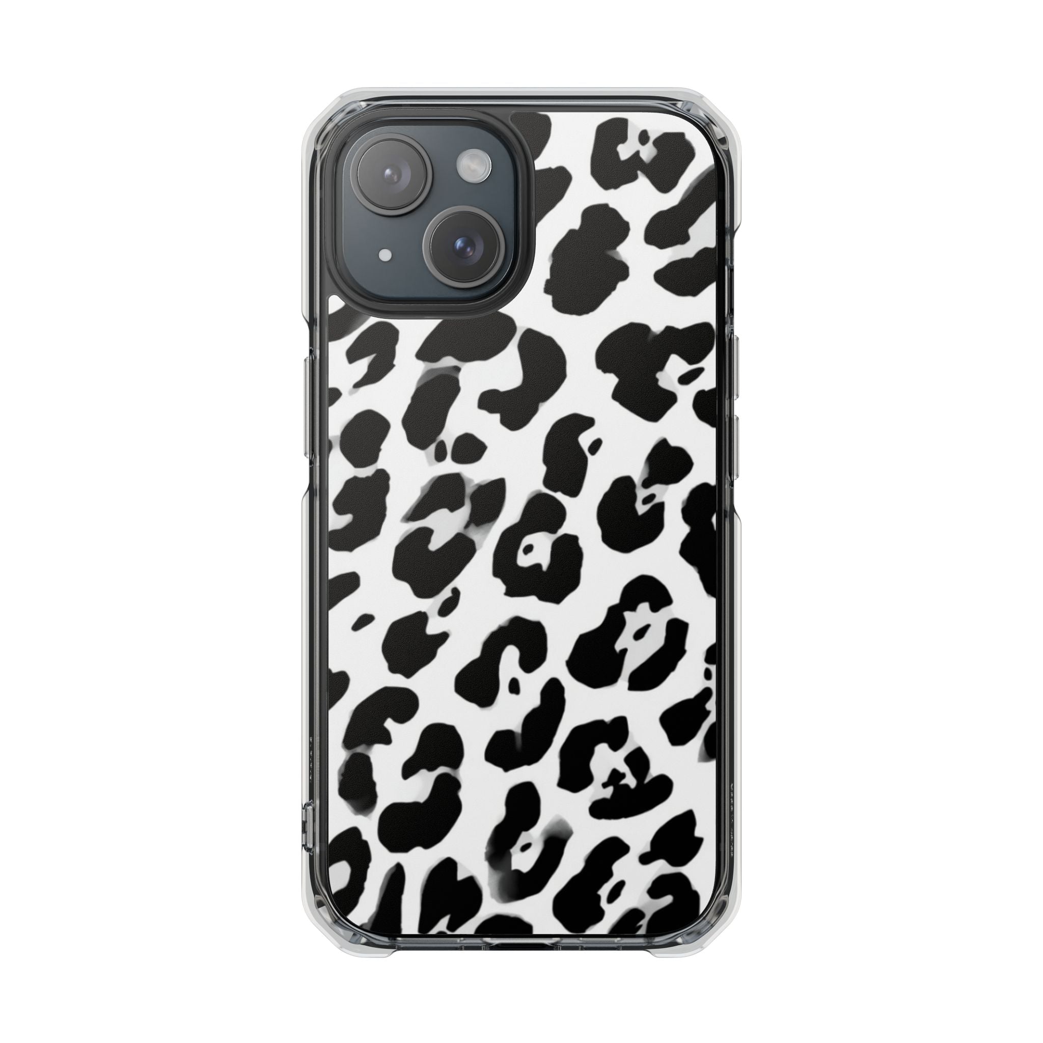 MinX Black & White Leopard Magnetic Impact Phone Case