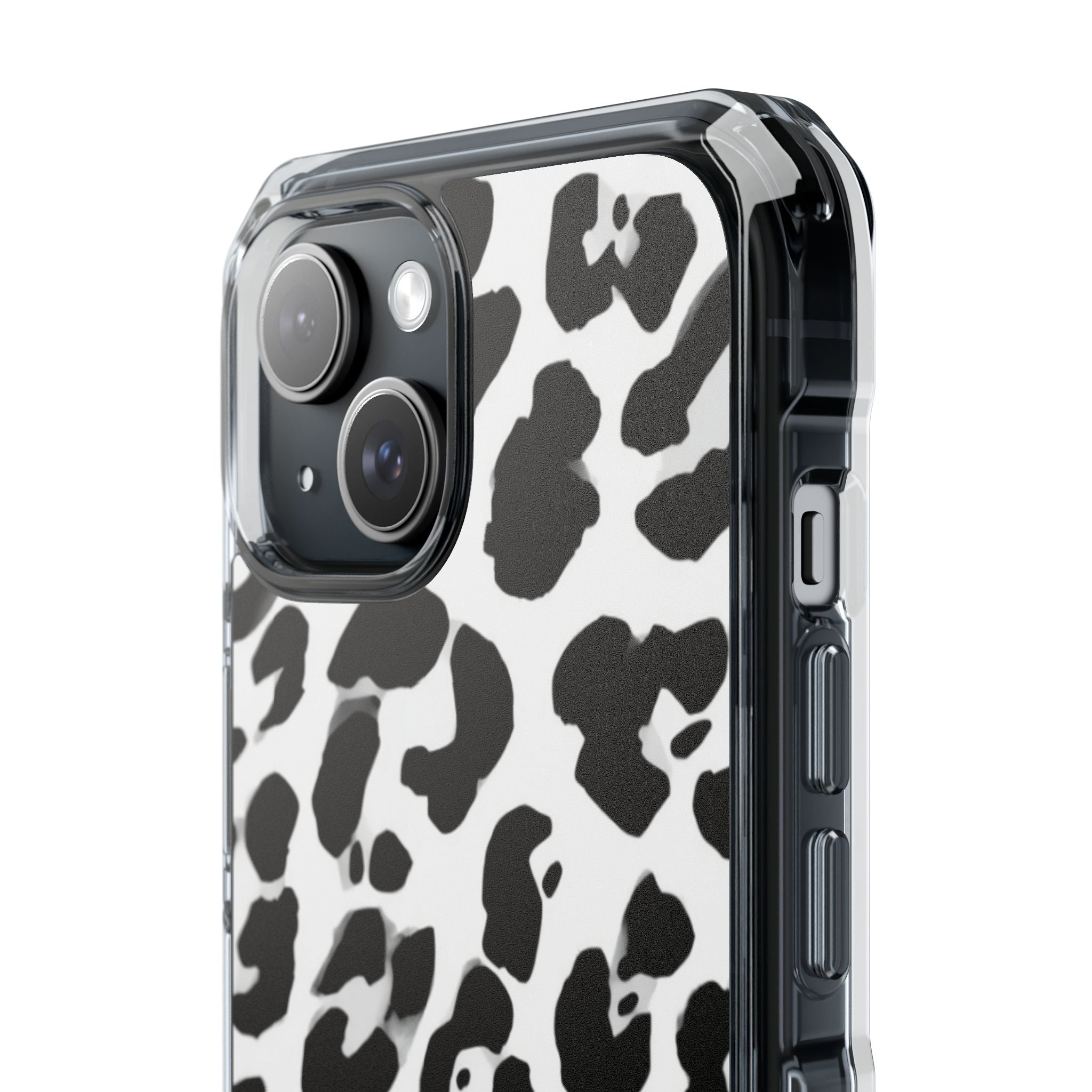 MinX Black & White Leopard Magnetic Impact Phone Case