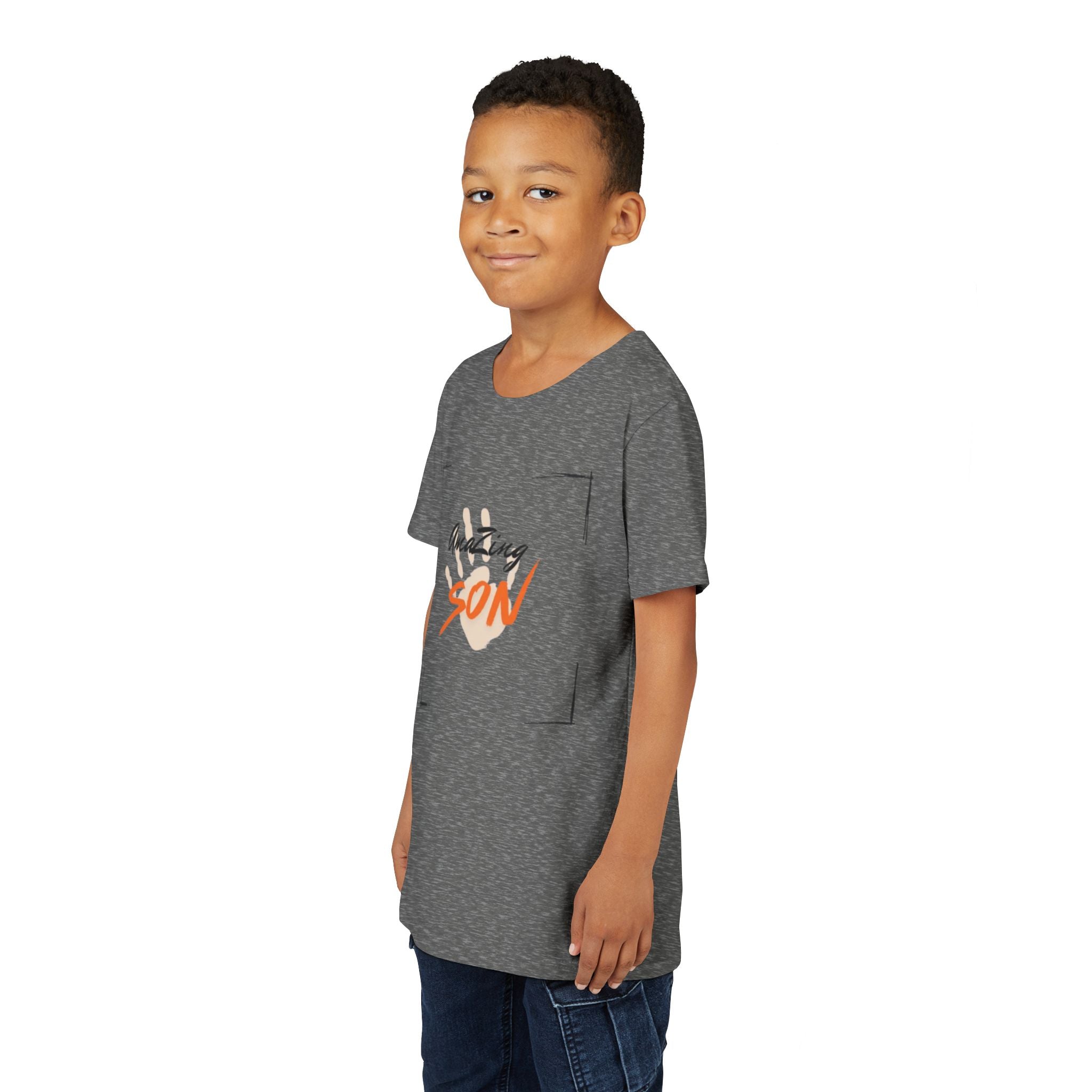 Amazing Son Family Team T-Shirt — Custom 'Team [Your Family Name]' Back Print